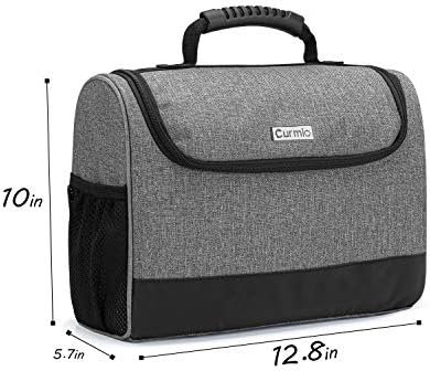 CURMIO Bartender Kits Bag, Portable Travel Case for Bar Tools Set, Gray