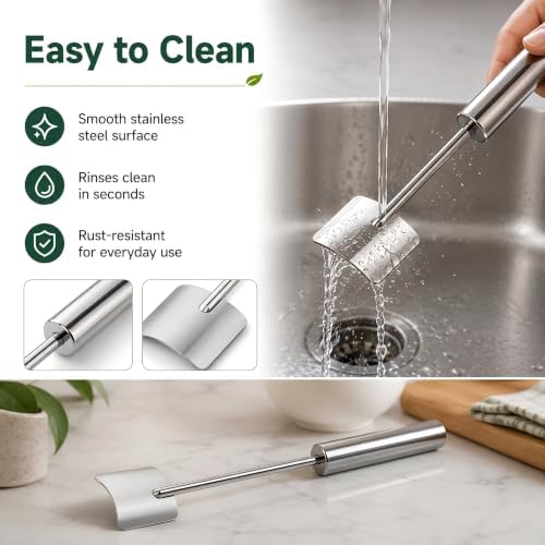 Stainless Steel Corn Peeler Tool, Long Handle Kernel Stripper