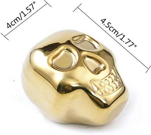 Stainless Steel Skull Shaped Whiskey Stones Set Reusable Chilling Rocks Ice Stones Gift for Whiskey Lovers