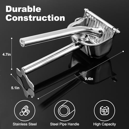 Large Lemon Squeezer, 304 Stainless Steel Citrus Juicer, Heavy duty Manual Juicer For Citrus, Orange, lemon and Other Fruit