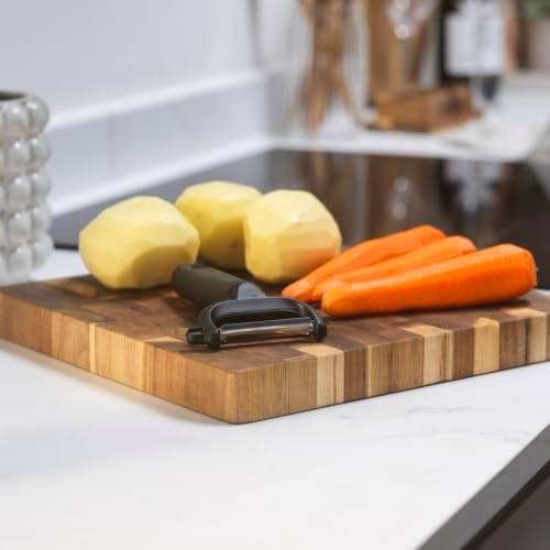 Salter Expert Y Peeler – Handheld Vegetable & Fruit Peeler, Sharp Stainless-Steel Blade, Integrated Potato Eyer, Ergonomic Soft-Grip Handle, Dishwasher Safe Kitchen Tool for Cooking & Food Prep