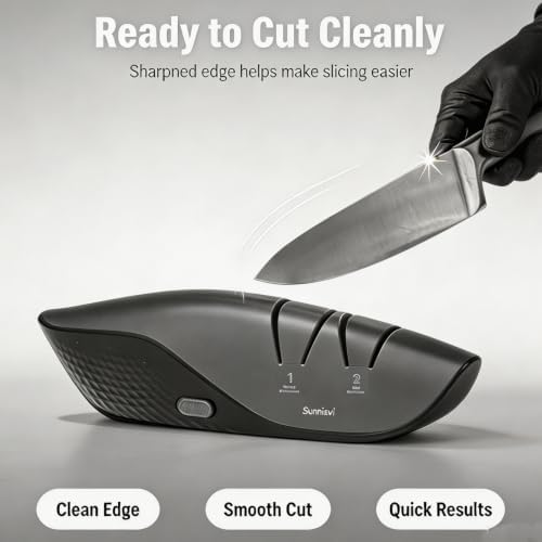 Pro Electric Knife Sharpener 2-stage 3m Diamond Abrasive