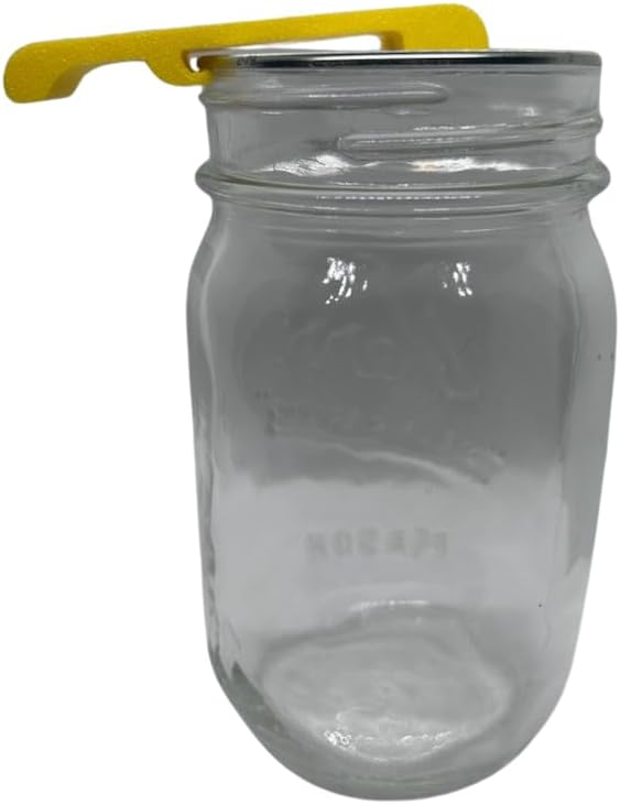 Canning and Mason Jar Opener, Easy Release Vacuum Seal for all lids magnetic (Yellow)