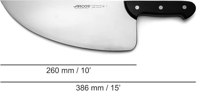 Arcos Fishmonger Knife 13 Inch Nitrum Stainless Steel. Ergonomic Polyoxymethylene POM Handle and 320 Blade.Flexible blade and a smooth edge. Series Universal. Color Black.