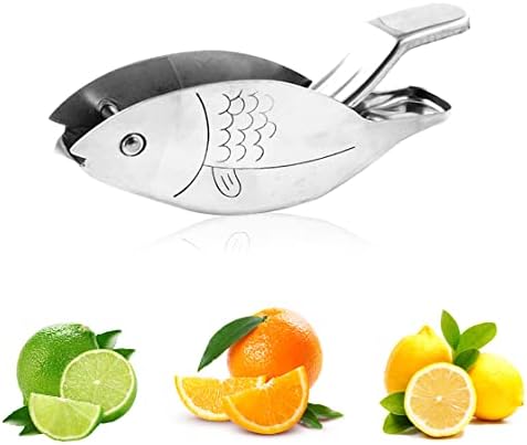 Lemon Juicer, Manual Lemon Squeezer Portable Lime Juicer, Fish Shape Hand Press Juicer for Orange Lemon Lime Pomegranate (fish, 1pcs)
