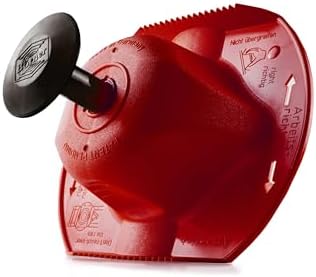 Borner by Reston Lloyd Food Safety Holder for Mandoline Slicers, Cutters & Graters, Protective Finger Guard for Safe Slicing & Grating, Made in Germany, Red