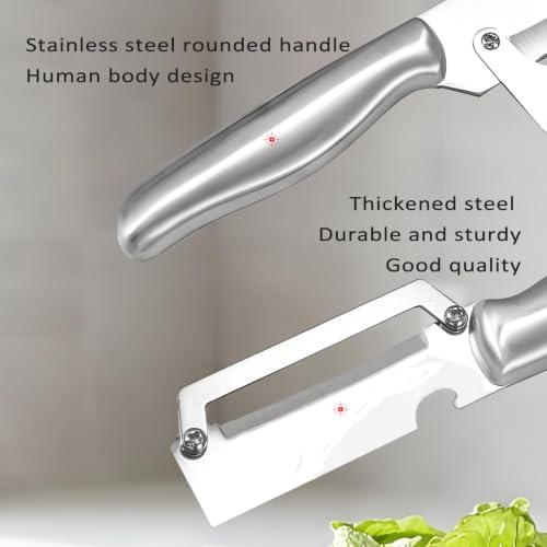2PCS Multifunctional Stainless Steel Vegetable Peeler for Kitchen