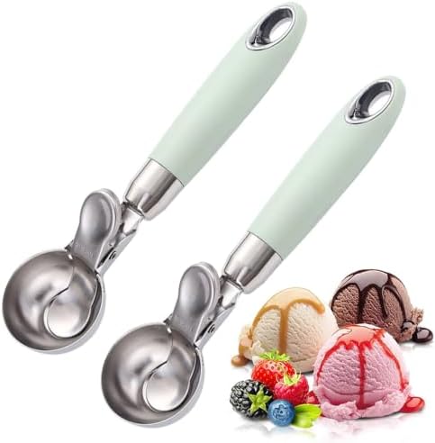 2-Pack 2OZ Ice Cream Scoop With Trigger