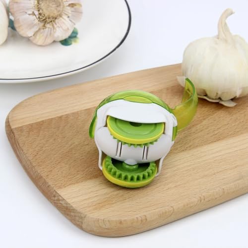 Garlic Chopper Roller – Manual Food Chopper with Stainless Steel Blades, Hand Garlic Mincer Tool & Veggie Cutter – Kitchen Gadget for Chopped Garlic, Onion, Herbs, Nuts, Salad & More