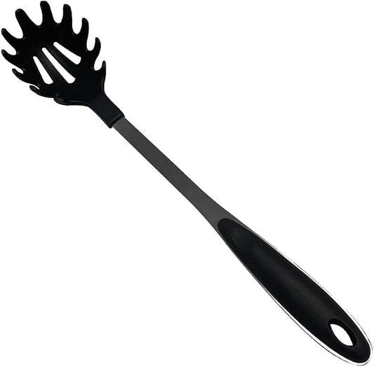13" Curve Handle Nylon Pasta Server Spaghetti Fork Black