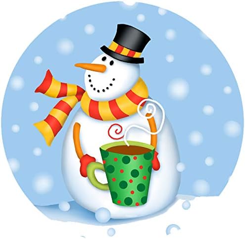 Andreas Silicone Jar Opener, GG Snowman – 6.25" Non-Slip Lid Gripper & Garlic Peeler, Dishwasher Safe, Multi-Use, Durable Silicone & Fabric, Made in the USA, JO-GGSM
