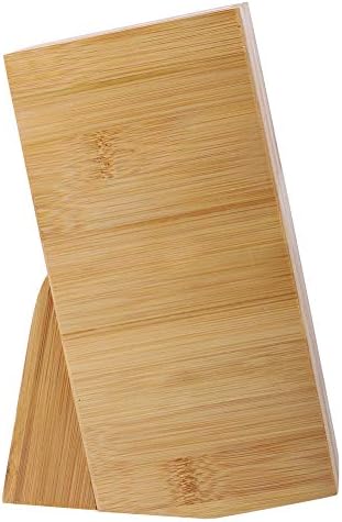 Knife Block,6 Slot Universal Knife Block without Knives,Countertop Butcher Block Knife Holder and Organizer with Wide Slots for Easy Kitchen Knife Storage, Knife Block,6 Slot Universal Knife Bloc