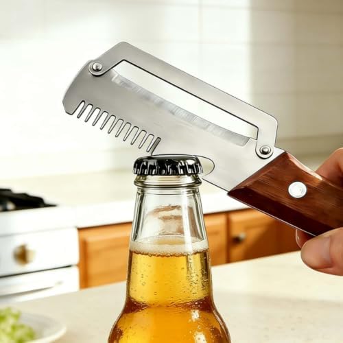 2026 Upgrade 3-in-1 Multifunctional Vegetable Peeler Set, Scallion Shredder and Bottle Opener Fruit and Vegetables(3Pcs)