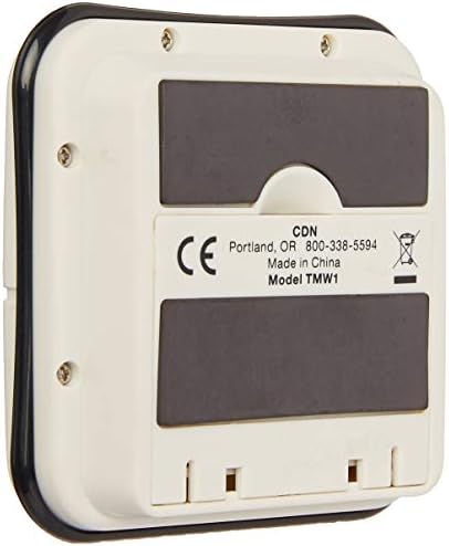 CDN Waterproof Kitchen Timer | Big Digital Display | 90-Second Loud Alarm with Flashing Light | Shatterproof & Steamproof | Magnet & Stand Mount | Ideal for Chefs | TMW1