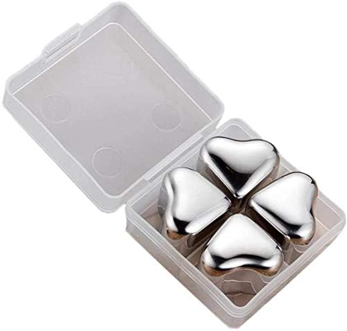 Stainless Steel Square Shaped Whiskey Stones Set Reusable Chilling Rocks Ice Stones Gift for Whiskey Lovers
