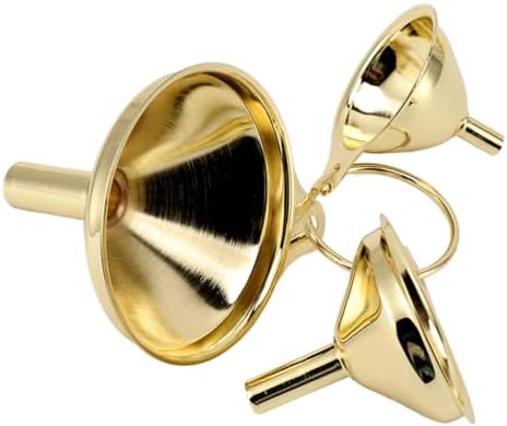 Stainless Steel Funnel Set, 3-Piece Narrow Spout Handles