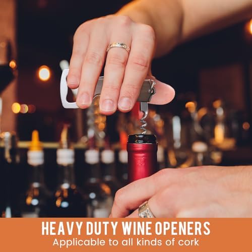 Ziliny 24 Pcs Wine Bottle Opener Keychains Bulk Corkscrew, Red Bronze Color