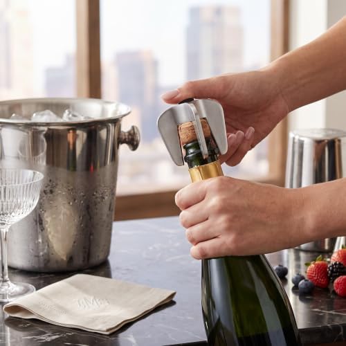 Stainless Steel Champagne Bottle Opener Cork Remover Ergonomic for Party Bar Home Use