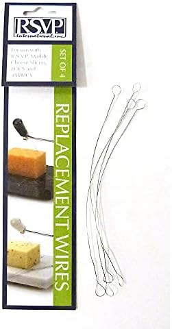 RSVP International Slicer Cut Cheese, Meats & Other Appetizers, GRY-5 or #WMCS, Replacement Wires for Green and White Marble (Pack of 2)