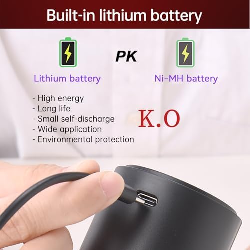 AIKARO - Electric Wine Aerator Pourer Rechargeable Automatic Decanter, with Corkscrew and Vacuum Stopper (Set)