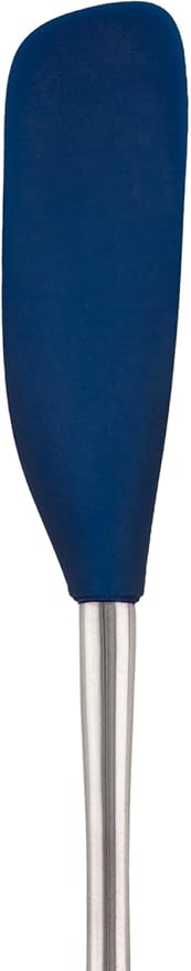 Tovolo Jar Spatula Silicone Long Stainless Steel Handle Scraper Spatula Deep Indigo, Jar Scraper Heat Resistant Dishwasher Safe BPA Free Kitchen Utensil for Scraping Spreading Jelly Peanut Butter