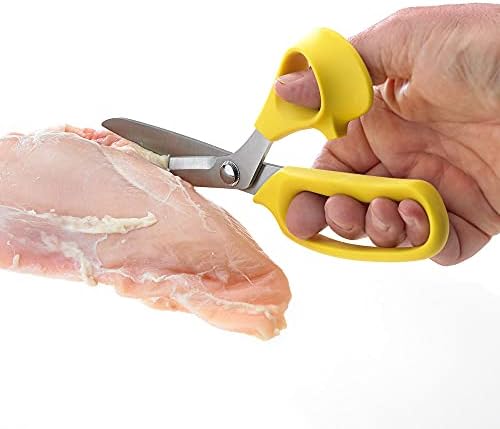 Mercer Culinary Kitchen Shears, 9-Inch, Yellow Handle