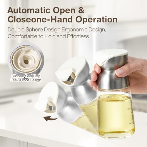 Vucchini Olive Oil Dispenser Oil Bottle Set Salad Dressing Container