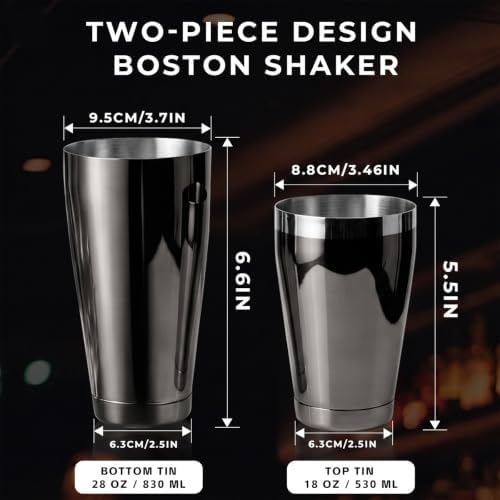 Boston Shaker Set 18oz & 28oz Stainless Steel Weighted Shaker Tins
