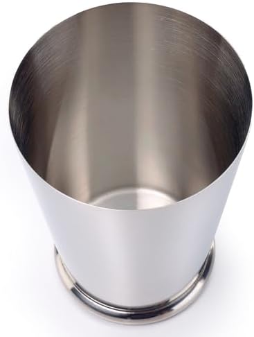 Barfly Cocktail Shaker with Weighted Bottom, Deluxe 18 oz, Stainless Steel