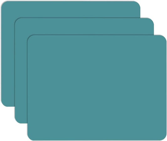 Gartful 3PCS Silicone Sheet for Crafts, Epoxy Resin Casting Molds Mat, Multi-Purpose Counter Protector, Table Saver Pad, Placemat, Art Mat, Nonskid Nonstick, Black Green (15.7 x 11.8 inches)