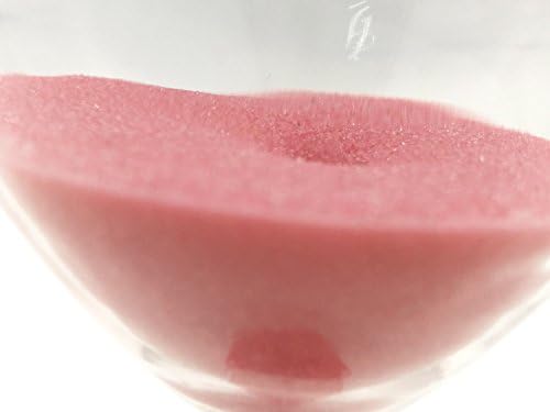 Large Fashion Colorful Sand Glass Sandglass Hourglass Timer Clear Smooth Glass Measures Home Desk Decor Xmas Birthday Gift (30 Minutes, Pink)