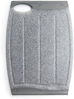 12.99" Large Cutting Board with Multiple Juice Grooves, Grey