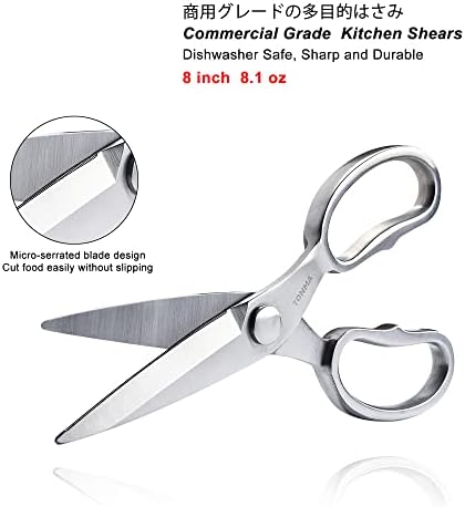 TONMA Kitchen Scissors All Purpose, Made in Japan, Stainless Steel, TK-2