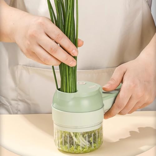 5-in-1 Wireless Electric Vegetable Chopper, Multi-Function Food Processor