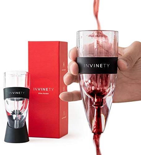 Wine Aerator | Upgraded 3 Level Aeration | All In One Diffuser, Decanter and Oxygenator | Enhance Wine Flavors