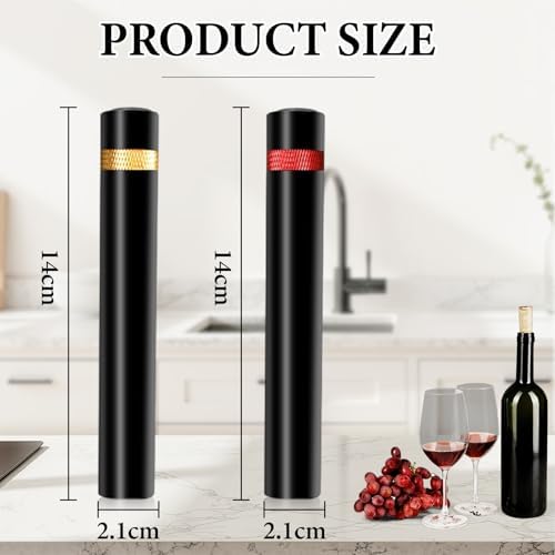 2PCS Aeropop Wine Opener, Needle Type Wines Bottle Openers, Travel Portable Pocket Air Pressure Pump Wine Bottle Opener for Home, Restaurant, Party