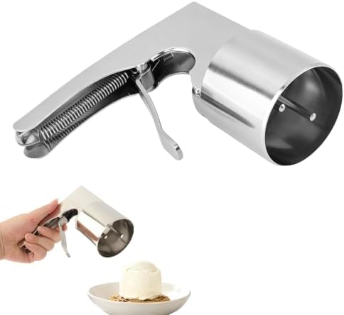Stainless Steel Trigger Ice Cream Scoop, Cylindrical Ice Cream Disher