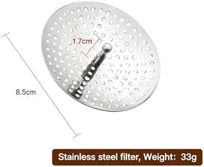 3 Pack Wide Mouth Stainless Steel Funnel Set with Detachable Filter Strainer, Food Grade Metal Kitchen Funnels with Handle, Large & Small Funnels for Canning, Jars, Liquid & Dry Ingredients
