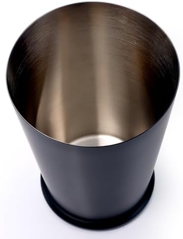 Barfly Cocktail Shaker with Weighted Bottom, Deluxe 18 oz, Matte Black