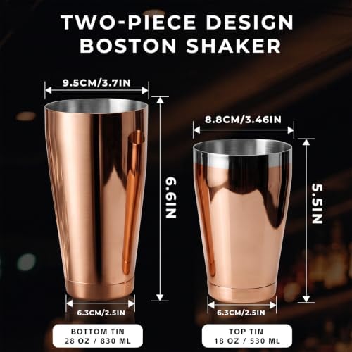 Boston Shaker Set 18oz & 28oz Stainless Steel Weighted Shaker Tins