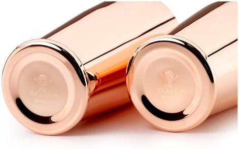 Barfly Cocktail Shaker Set with Weighted Bottom, Deluxe 18 and 28 oz, Copper