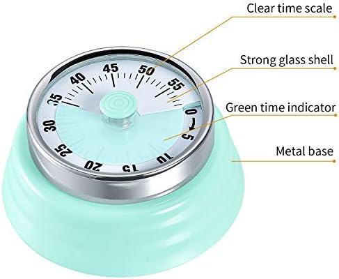 LAOPAO Kitchen Countdown Timer - Magnetic Mechanical Timer, No Battery Required