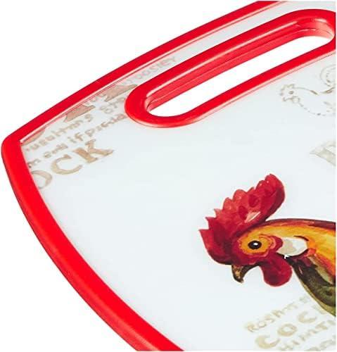Cuisinart Rooster Collection Cutting Board, Multicolor