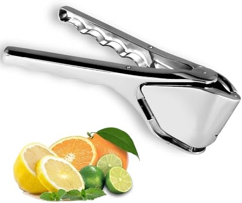 Lemon Squeezer, Lime Squeezer, Max Extraction Compact Hand Juicer for Citrus Lemon Lime Orange, Zinc Alloy Juicer
