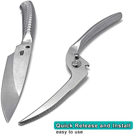 SGNEKOO Kitchen Scissors Heavy Duty 2-Pack Detachable Poultry Shears