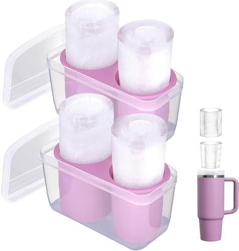 Ice Mold for Stanley Cup 30oz 40oz, Silicone Ice Tray, Lilac