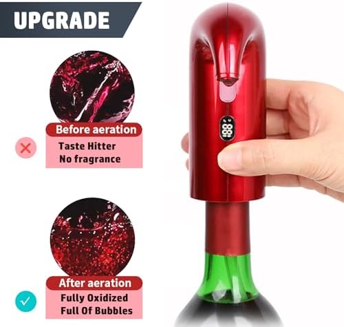 Electric Wine Aerator,Electric Wine Decanter,One Touch Wine Decanter Type C