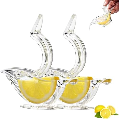 Tabanzhe Manual Lemon Squeezer-2PCS Lemon Slice Squeezer Bird Shape Manual Fruit Juicer Hand Juicer Kitchen Gadgets for Orange Lemon Lime Pomegranate Citrus