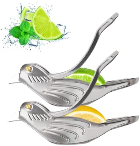 2PCS Bird Shape Lemon Juicer, Manual Lime Squeezer Portable Citrus Juicer Hand Press Kitchen Gadgets