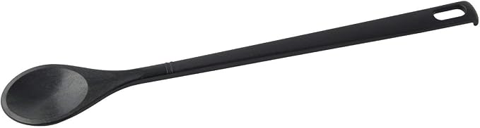Fackelmann Round Nero Cooking Spoon 31 cm Hanging, Black